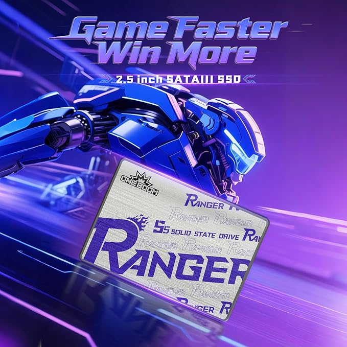 KingSpec OneBoom 4TB SSD 2.5 Inch SATA III Internal Solid State Drive, 550MB/s Read, 3D NAND Flash, SATA3 6Gb/s, for PC Laptop PS4 Upgrade