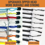 24pcs Mesh Zipper Pouch Bags 9.3 x 4.7 Inches, Black Small Clear Pouches Bulk, Travel Cosmetics Organization, Classroom and Office Supplies