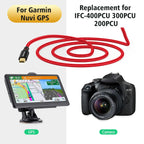 AGVEE 2 Pack 6.6ft Mini USB Cable, Braided Durable USB-A to Mini-B Charger Charging Cord for TI-84, Garmin GPS, Go-Pro Hero 4 3 2 HD, PS3 Controller, Canon Camera, Blue Yeti Microphone, Red