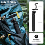 NEEWER Flexible Tripod with Remote, Mini Camera Phone Tripod Stand with Hidden Phone Holder&Action Camera Adapter Compatible with iPhone GoPro Hero13 12 11 10 DJI Insta360 Samsung for Vlogging, TP34