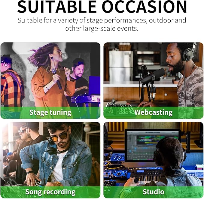 XTUGA 8 Channel Audio Mixer Sound Board Mixing Console, Audio Interface PC USB Bluetooth with 48V Phantom Digital Effect for DJ Live Recording Studio Karaoke(CT80)