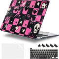 Case for MacBook Pro 13 inch with/Without Touch Bar (2016-2022, M2 A2338 M1 A2289 A2251 A2159 A1989 A1706 A1708), Hard Shell + Keyboard Cover + Dust Plug, Pop Punk Checkerboard