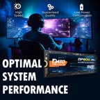 DATO M.2 2280 SSD 512GB, PCIe Gen4 x4 NVMe SSD Internal Solid State Drive for Gaming and Creators, Compatible with Desktop and Laptop, Up to 5100/4600 MB/s - DP800 Pro