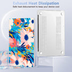 Case for MacBook Pro 13 inch with/Without Touch Bar (2016-2022, M2 A2338 M1 A2289 A2251 A2159 A1989 A1706 A1708), Hard Shell + Keyboard Cover + Dust Plug, Ornament