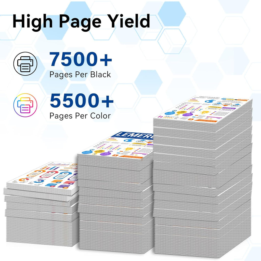 LEMERO 210X Compatible Toner Cartridge Replacement for HP 210X 210A Toner Cartridges for HP Color Laserjet Pro MFP 4301dw 4301fdn 4201dn 4201dw Printer (with Chip for HP 210X 210A High Yield-4 Packs)