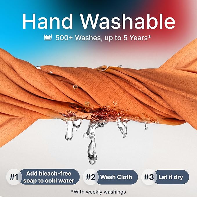 Koala Lens Cleaning Cloth | Japanese Microfiber | Glasses Cleaning Cloths | Eyeglass Lens Cleaner | Eyeglasses, Camera, VR/AR Headset, and Screen Cleaner | Pink & Orange (Pack of 2)