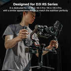 SmallRig Focus Control Dual Grip for DJI RS 2 / RS 3 Pro/RS 4 Pro Gimbal Stabilizer, Dual Handle with NATO Rail, Joystick Operation, Mode Switching, Centering/Locking, Max Load 17.6lb(Not for RS4)