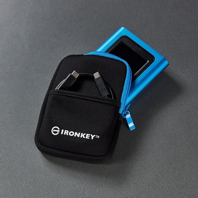 Kingston IronKey Vault Privacy 80 1.92TB External SSD | FIPS 197 | XTS-AES 256GB Encrypted | Touch Screen PIN | Secure Data Protection | IKVP80ES/1920G