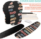 2-in-1 Ergonomic Set, Wave Rise Keyboard Wrist Rest and Massage Bulge Slope Mouse Pad Wrist Support, Cushion Memory Foam Integrated to Relieve Wrist Pain, Multicolour Cat Claws