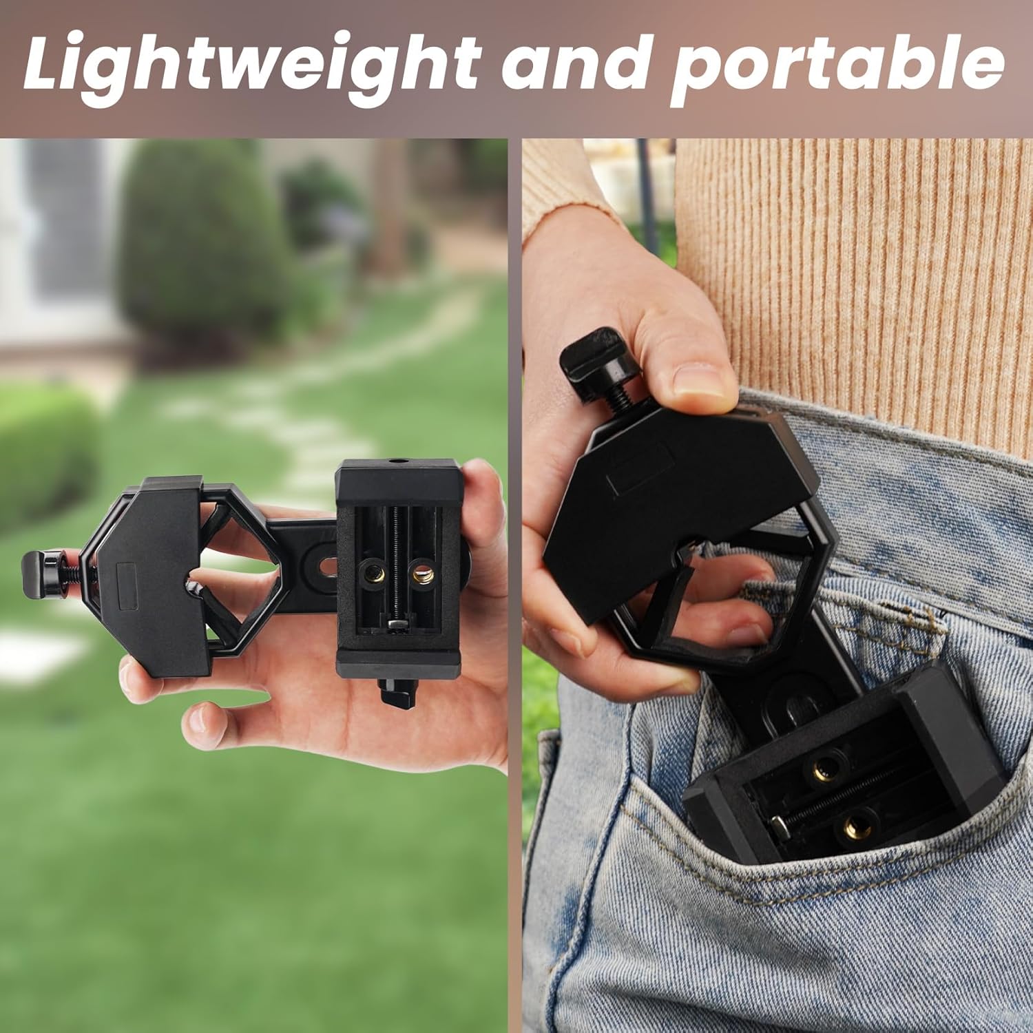 GOSKY Smartphone Adapter Mount Regular Size - Compatible with Binoculars, Monoculars, Spotting Scopes, Telescope, Microscopes Fits almost all Smartphones on the Market Record Nature and The World