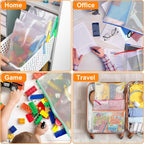20pcs A3 17x12 Inches Extra Large Zipper Bags, Reusable Mesh Pouches for Office Supplies, Classroom Organization