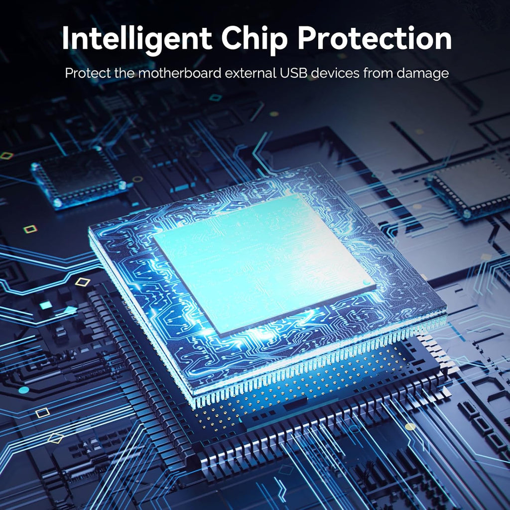 ELUTENG 4 Ports USB 3.1 PCIE Expansion Card (2 USB-A & 2 Type-C Ports) Superspeed PCI Express Expansion Card USB Card for Desktop PC Support Windows 11/10/8/7/XP/Vista, Self-Powered Supply