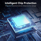 ELUTENG 4 Ports USB 3.1 PCIE Expansion Card (2 USB-A & 2 Type-C Ports) Superspeed PCI Express Expansion Card USB Card for Desktop PC Support Windows 11/10/8/7/XP/Vista, Self-Powered Supply