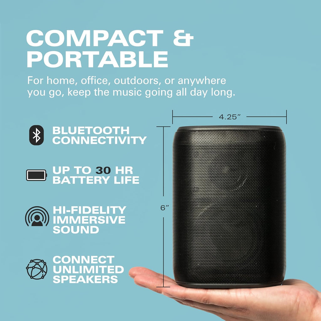 Rocksteady Stadium 2: Four Speakers Bundle - Immersive, connectible, and up to 150 ft of Range. Up to 30 Hours of Battery Life.