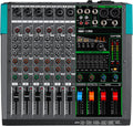 Depusheng PA6 professional DJ audio mixer 6 channel input built-in 256 kinds of DPS effects support 48V phantom power USB Bluetooth MP3 computer recording