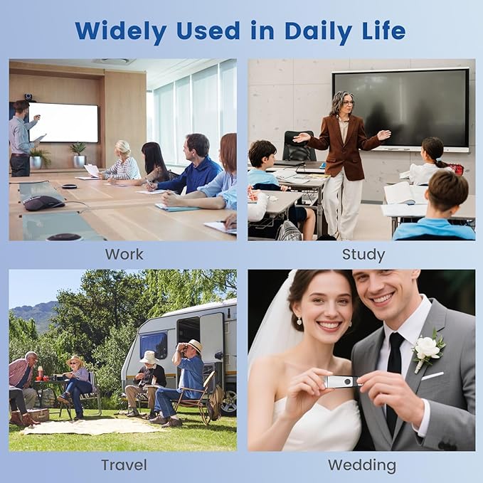 (Not 128GB) 128MB Flash Drives 50 Pack, Wooolken USB 2.0 Thumb Drive with Lanyards Bulk USB Sticks for Weddings,Office, School, Data Storage Backup