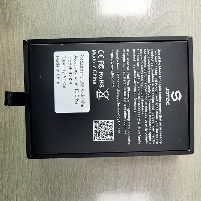 Apple MFi Certified 512GB Photo-Stick-iPhone 16/15/14/13 Memory Flash-Drive-Photo-Stick iPad Lightning USB C Flash Drive Android Photo-Stick iPhone-USB-Drive iPhone-Photo-Transfer-Stick iPhone-Storage