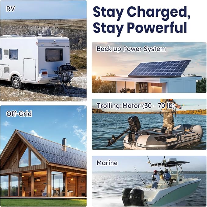 12.8V 140Ah Lithium Battery, LiFePO4 Battery with Low-Temp Protection, Built-in 100A BMS, 10 Years Lifespan, for RV, Solar, Trolling Motor, Marine, Travel Trailer, Energy Storage, Off Grid