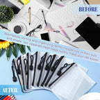 Jetec 32 Pcs Mesh Zipper Bags Toy Storage Bikini Organizer Bag Bolsas Para Guardar Trajes De Baño Waterproof Zipper Reusable Pouch Puzzle Multipurpose for Storage Office(Black,5.1 x 4.1 Inch)