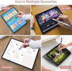 Stylus Pen for Touchscreen,2-in-1 High Sensitivity & Precision Stylus Pen,Suitable for Ipad/iPhone/Android Tablets,Compatible with All Touch Screen Devices(3 Stylus-Black/White/Rose Gold)