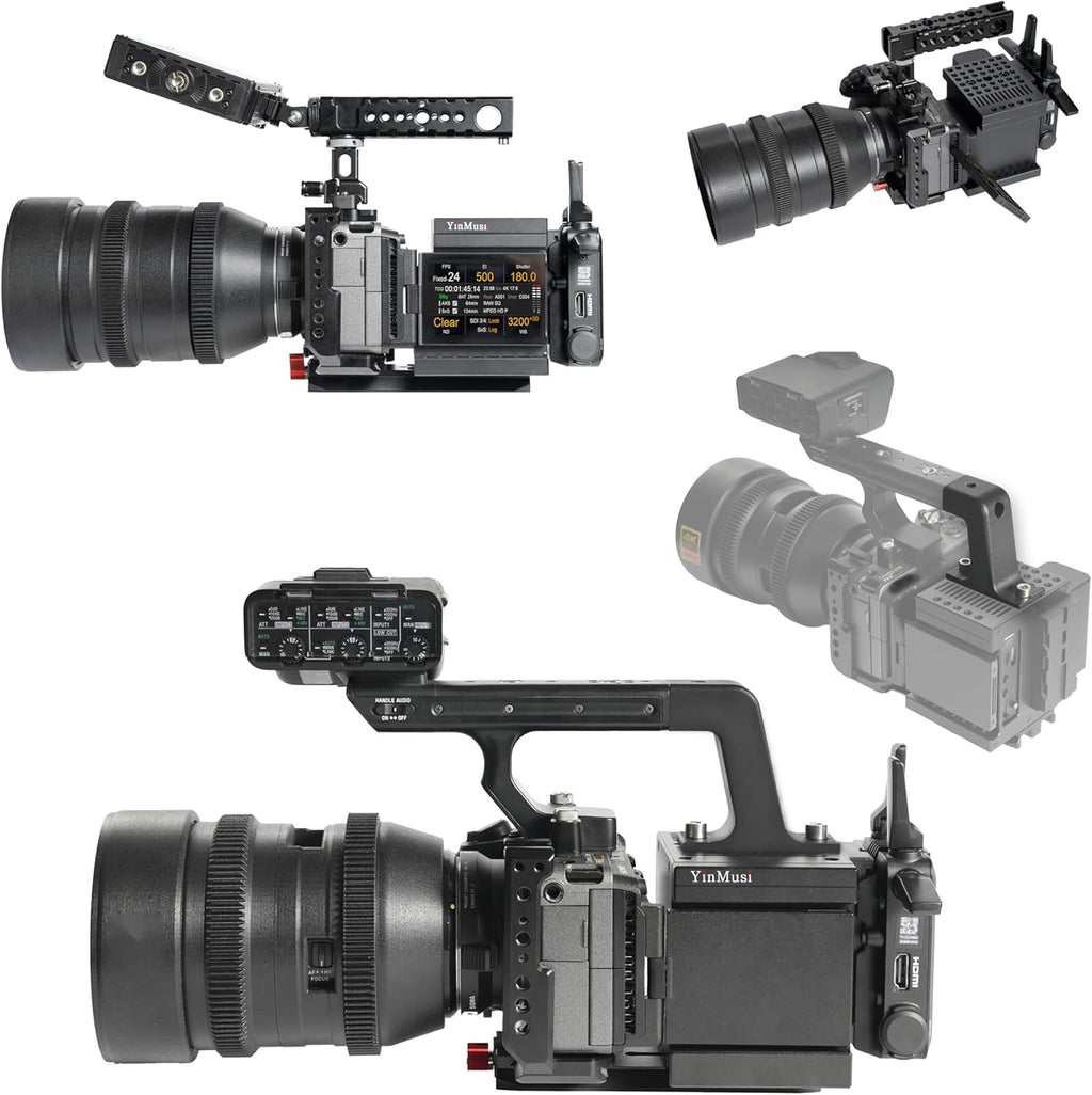 Camera Expansion cage Modular Camera Cooling Fan Cage Expansion Kit for DSLR Cooling/Mirrorless Accessories Installation