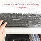 50Pcs Keyboard Cover - Disposable Keyboard Protector for Desktop Dustproof Waterproof for Office Schools Supplies