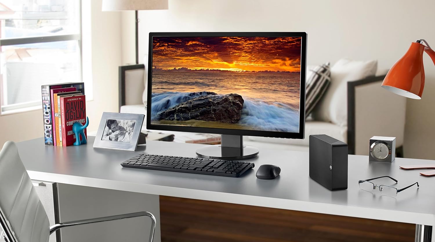 Seagate Expansion 28TB External Hard Drive HDD - USB 3.0, with Rescue Data Recovery Services (STKP28000400)