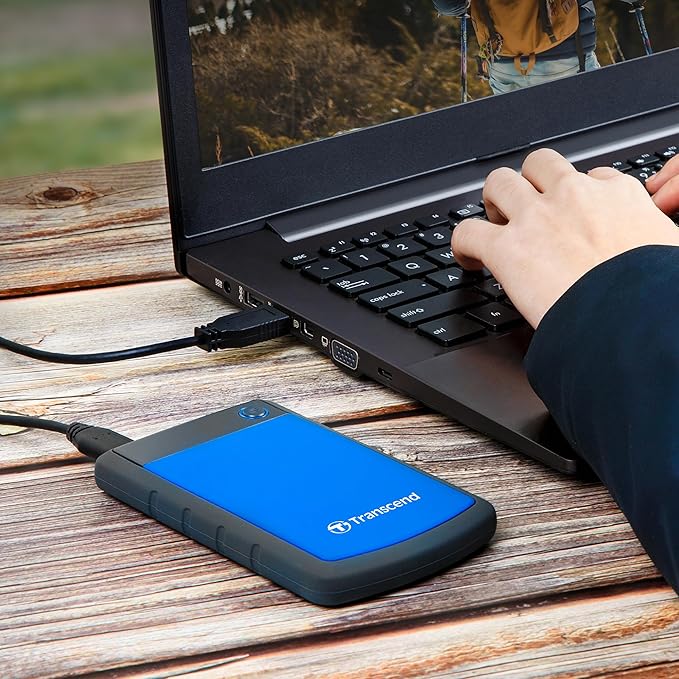 Transcend 2TB USB 3.1 Gen 1 StoreJet 25H3B SJ25H3B Rugged External Hard Drive TS2TSJ25H3B