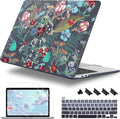 Case for MacBook Pro 13 inch with/Without Touch Bar (2016-2022, M2 A2338 M1 A2289 A2251 A2159 A1989 A1706 A1708), Hard Shell + Keyboard Cover + Dust Plug, Flowers & Herbs