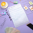 Jetec 32 Pcs Mesh Zipper Bags Toy Storage Bikini Organizer Bag Bolsas Para Guardar Trajes De Baño Waterproof Zipper Reusable Pouch Puzzle Multipurpose for Storage Office(White,9 x 7 Inch)