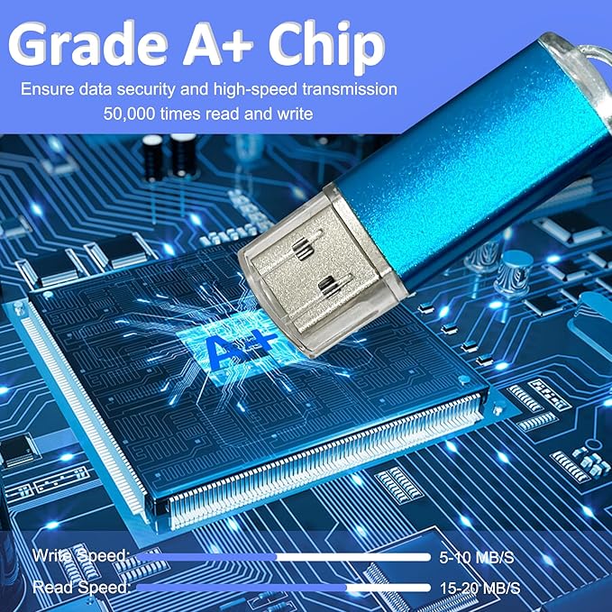 16GB FAT32 USB Flash Drive 20 Pack Nicepicten USB 2.0 Thumb Drives 20Pack Metal Jump Zip Drive Memory Stick Pendrive Memoria USB 16 GB with 20PCS Lanyard Label - Mixcolor 20 X 16GB Flash Drives