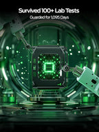 MOVE SPEED External Hard Drive with Touchscreen, Up to 10Gbps Portable SSD, USB-C 3.2 Gen2, Compatible with iPhone, Windows, Mac & More (ST10,2TB)