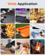 Compressed Air Duster, 180000RPM Electric Air Duster, Rechargeable Cordless Air Blower with 3-Gear Turbo Fan, Canned Air Alternative for Keyboard, PC, Computer, Car, Home & Outdoor Use (Pure Black)