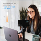 Lume Cube Broadcast Lighting Kit Live Stream Webcam Light for Computer & Laptop Enhance Video Calls Streaming & Vlogging Include Adjustable Tripod & Clip Mount Adjust Brightness & Color Temperature