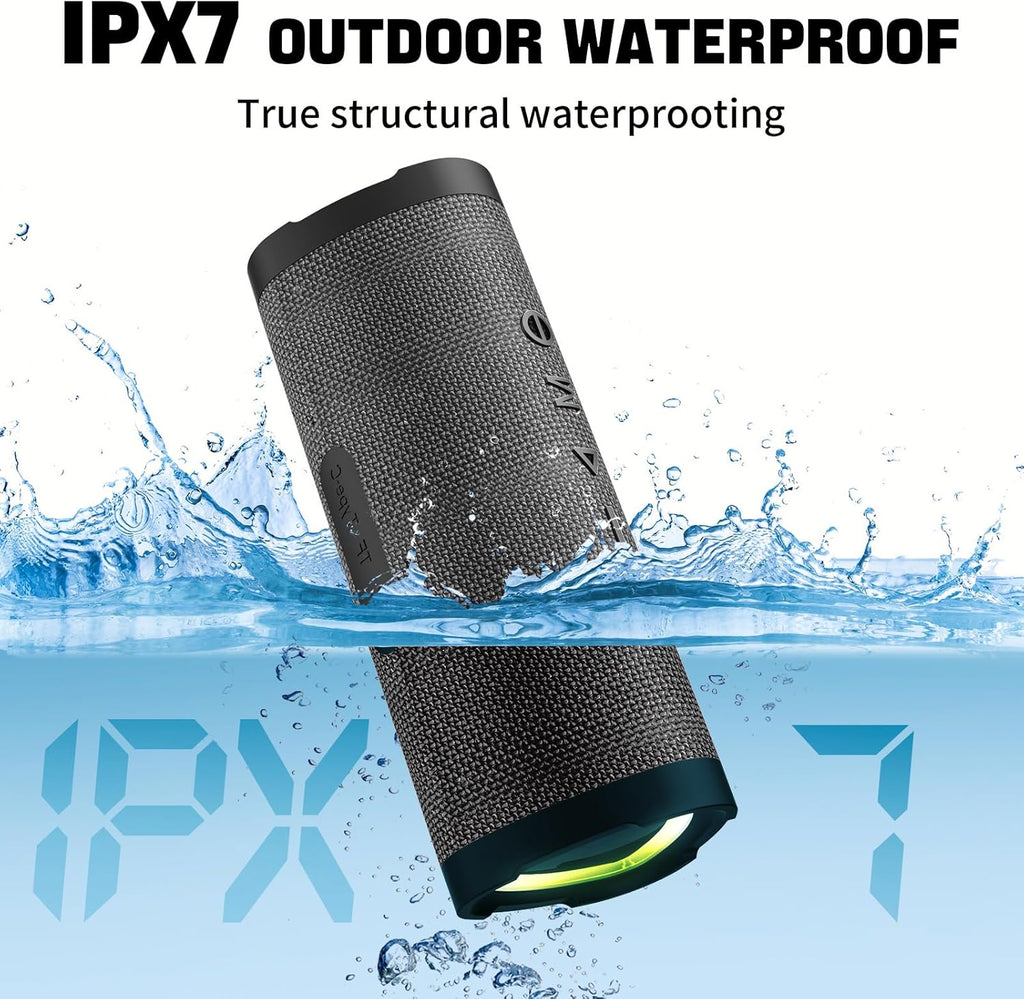 Vanzon Bluetooth Speakers V40 Portable Wireless Speaker V5.0 with 24W Loud Stereo Sound, TWS, 24H Playtime & IPX7 Waterproof, Suitable for Travel, Home&Outdoors