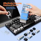 Laptop Cleaning Kit, Keyboard Cleaning Kit with Spray and Wipe, Keyboard Cleaner for MacBook iPad Tablet iPhone Computer Camera Lens Airpods Earbuds, Mutitool Brush for Electronic Screen