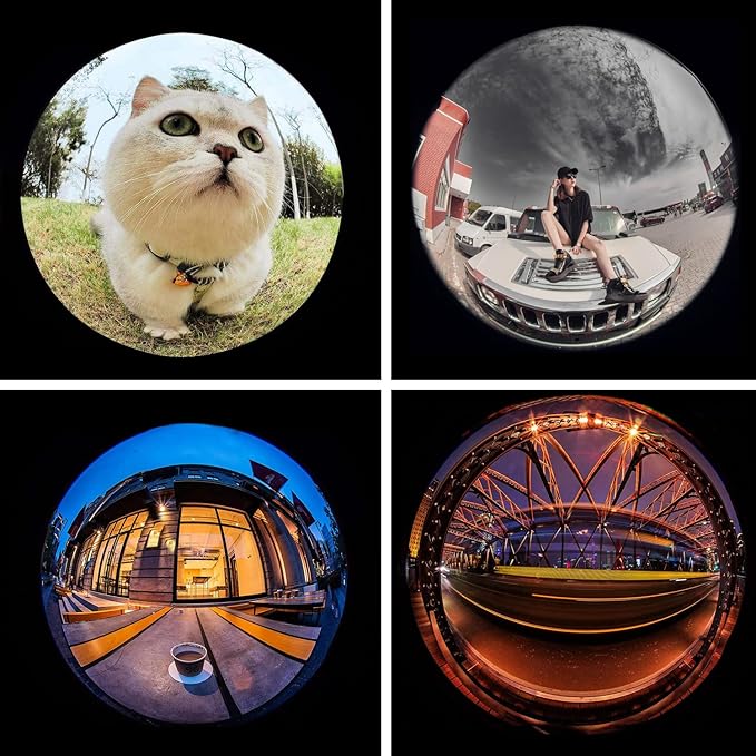 210° Fisheye Lens, Professional Cell Phone Lens for iPhone,Samsung,Pixel,BlackBerry,Ipad,Notebook,Etc,Fish Eye Lens
