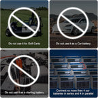 12V 50Ah LiFePO4 Battery, Built in BMS Rechargeable Lithium Battery with Low-Temp Protection, 4000+ Deep Cycles Perfect for Camping, Solar, Boat, Backup Power (2 Packs)