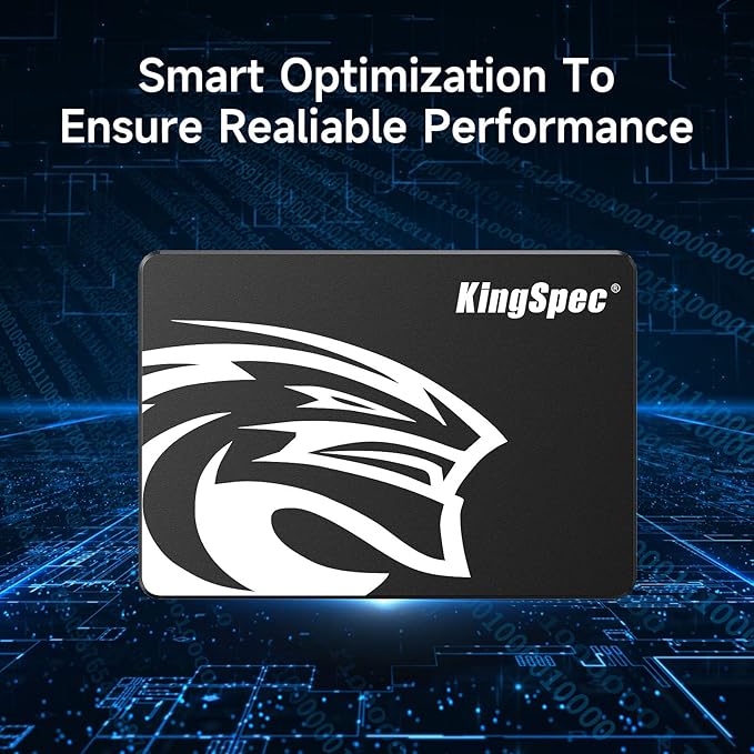 KingSpec 1TB 2.5 SSD SATA III Internal - 550MB/s Read, 520MB/s Write with 3D NAND Flash, for Laptop & Desktop PC Upgrade