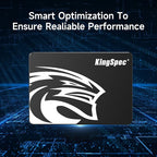 KingSpec 512GB 2.5 SSD SATA III Internal - 550MB/s Read, 520MB/s Write with 3D NAND Flash, for Laptop & Desktop PC Upgrade