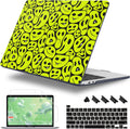 Case for MacBook Pro 13 inch with/Without Touch Bar (2016-2022, M2 A2338 M1 A2289 A2251 A2159 A1989 A1706 A1708), Hard Shell + Keyboard Cover + Dust Plug, Distorted Emoticon