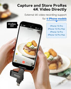 128GB Flash Drive for iPhone iPad, USB3.0 High-Speed Memory Stick No App Needed, Lightening & USB-C External Memory Storage for Photos Videos, Picture Backup Thumb Drive Plug & Play (Space Gray)