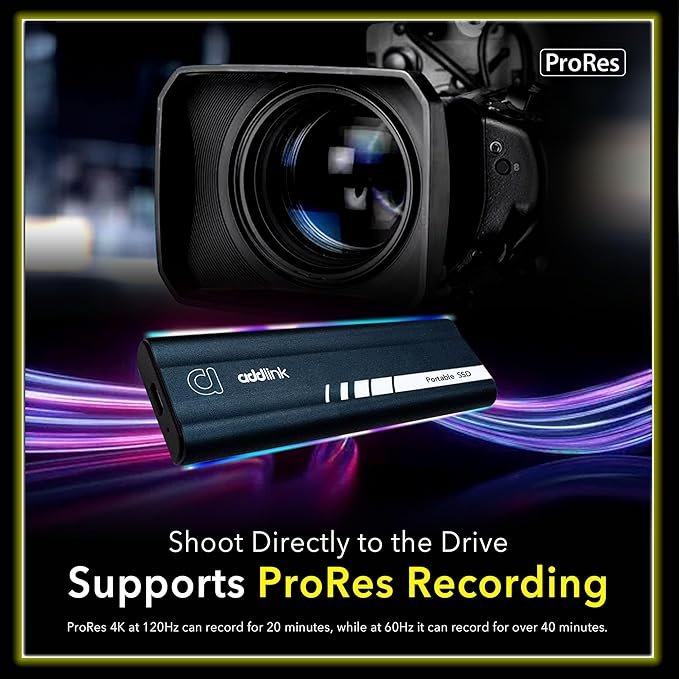 Addlink P21 2TB Portable External SSD, Up to 2,000MB/s Read, USB 3.2 Gen 2x2, Lightweight Storage for Photography, Video, Gaming and Fast backups, for PC Laptop Mac Windows Linux Android PS4 PS5