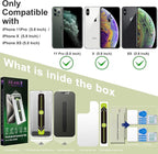 (2-Pack Matte Privacy Anti-Spy Screen Protector for iPhone X/XS/11 Pro (5.8-Inch),9H Tempered Glass,Anti-Glare,Full Coverage,Anti-Fingerprint,Auto Dust Removal,Bubble-Free