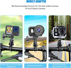 Bike Handlebar Mount for GoPro, 360 Degree Aluminium Alloy Motorbikes Round Tube Mount for Hero 13/12/11/10/9/8 and Other Action Cameras