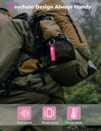 MOSDART 128GB USB3.1 Fast Speed C and A Dual Flash Drive, exFAT Memory Stick with Keychain and LED Indicator, for iPhone 15 and 16, Android Phone, iPad, MacBook, and Other Laptops, Hot Pink