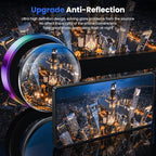 WSKEN for Samsung Galaxy S25 Ultra Camera Lens Protector - Ultra Thin Case Friendly, 9H Shatterproof Tempered Glass with Aluminum Metal Circle Camera Screen Protector Cover Accessories, Colorful