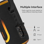 Oraolo Portable Bluetooth Speaker with 24W Loud Stereo Sound, Colorful RGB Lights, TWS Pairing, Bluetooth 5.4, 15H Playtime, Support AUX/TF Card, Wireless Speaker for Outdoor Party Home