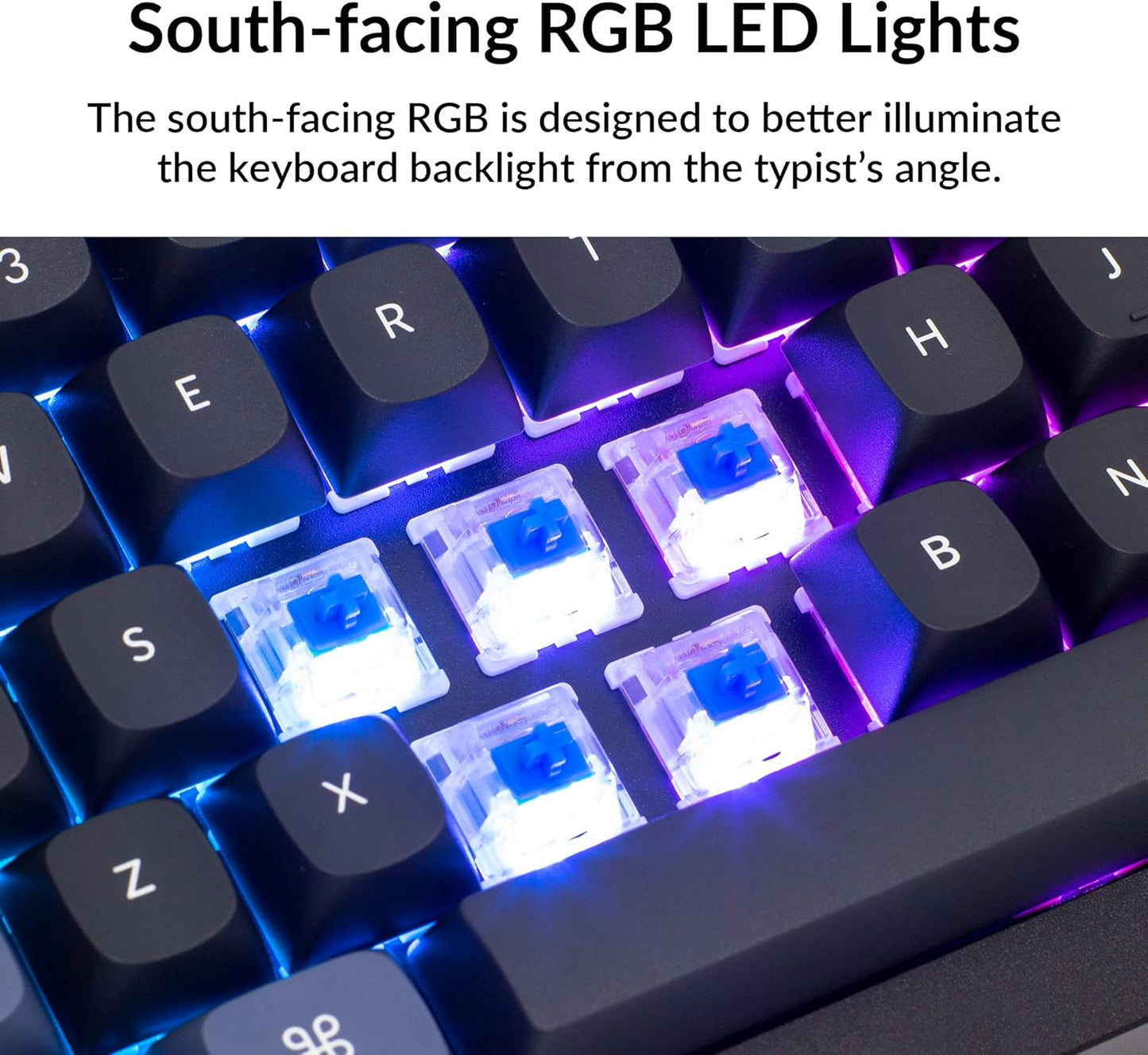 Keychron Q2 Wired Custom Mechanical Keyboard, QMK/VIA Programmable Macro, Full Aluminum, Hot-Swappable Gateron G Pro Blue Switch, 65% Layout Double Gasket Compatible with Mac and Windows - Black