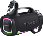 ZEALOT Bluetooth Speaker, 110W Peak(100W) Booming Sound Speakers Wireless, Dual Pairing, XBass, Bluetooth 5.3, 24000mAh Power Bank, Portable Outdoor Waterproof Speaker for Camping, Beach and Party